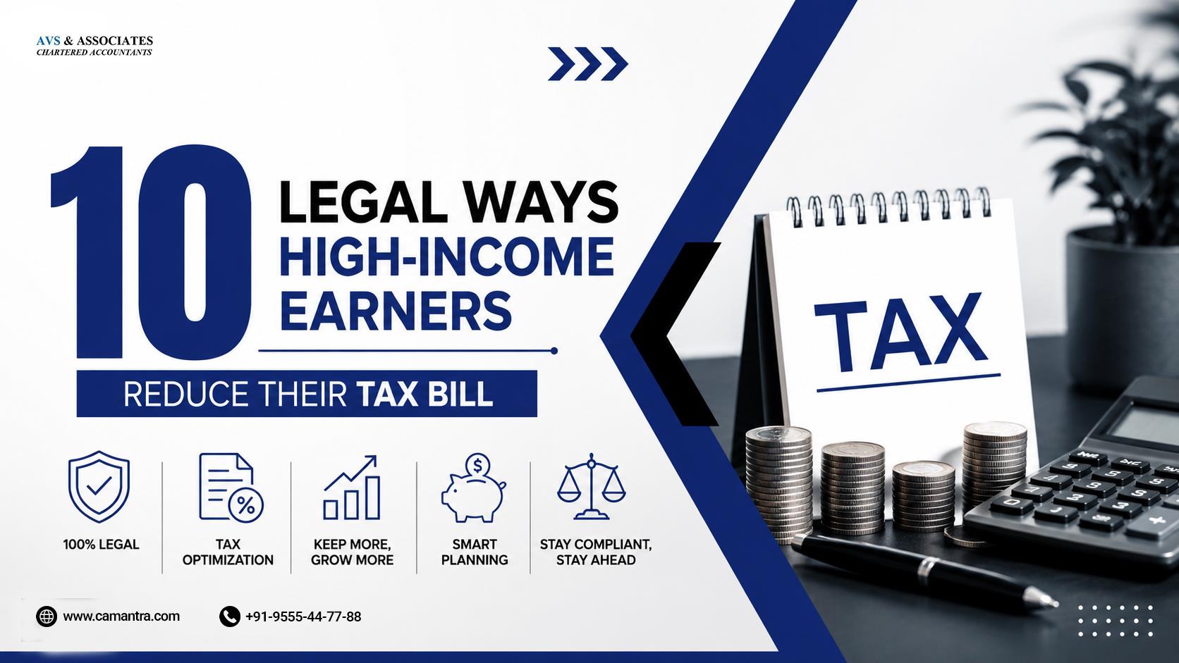 10 Legal Ways High-Income Earners Reduce Their Tax Bill