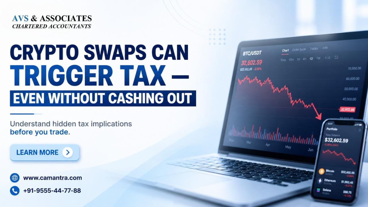 Crypto-to-Crypto Trades: Taxable Even Without Converting to INR?