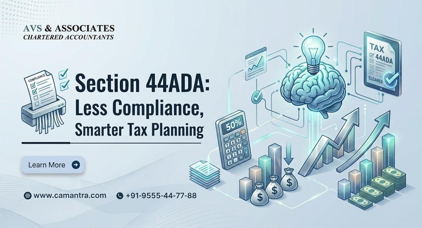 Section 44ADA Explained: The Simplest Tax Option for Tech Professionals and Consultants